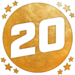 20 Years Gold Badge